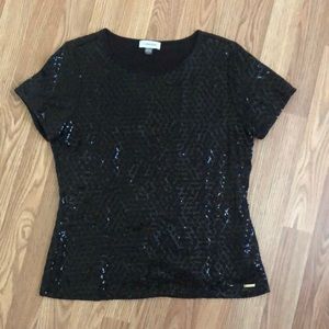 CALVIN KLEIN Sequin Top